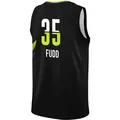 Men's Azzi Fudd ＃35 Rebel Edition Victory Black Dallas Wings 2023 Jersey