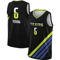 Men's Costanza Verona ＃6 Rebel Edition Victory Black Dallas Wings 2023 Jersey