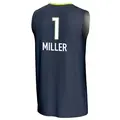 Men's Diamond Miller ＃1 Replica Navy Dallas Wings Lightweight Jersey