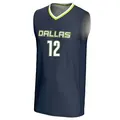 Men's Dulcy Fankam Mendjiadeu ＃12 Replica Navy Dallas Wings Lightweight Jersey
