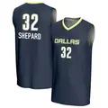 Men's Jessica Shepard ＃32 Replica Navy Dallas Wings Lightweight Jersey