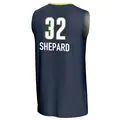 Men's Jessica Shepard ＃32 Replica Navy Dallas Wings Lightweight Jersey
