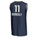 Men's JJ Quinerly ＃11 Replica Navy Dallas Wings Lightweight Jersey