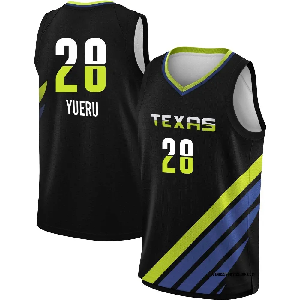 Men's Li Yueru ＃28 Rebel Edition Victory Black Dallas Wings 2023 Jersey