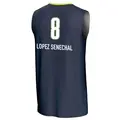 Men's Lou Lopez Senechal ＃8 Replica Navy Dallas Wings Lightweight Jersey