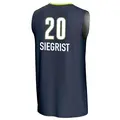 Men's Maddy Siegrist ＃20 Replica Navy Dallas Wings Lightweight Jersey