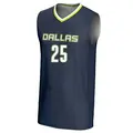 Men's McKenzie Forbes ＃25 Replica Navy Dallas Wings Lightweight Jersey