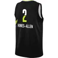 Men's Myisha Hines-Allen ＃2 Rebel Edition Victory Black Dallas Wings 2023 Jersey