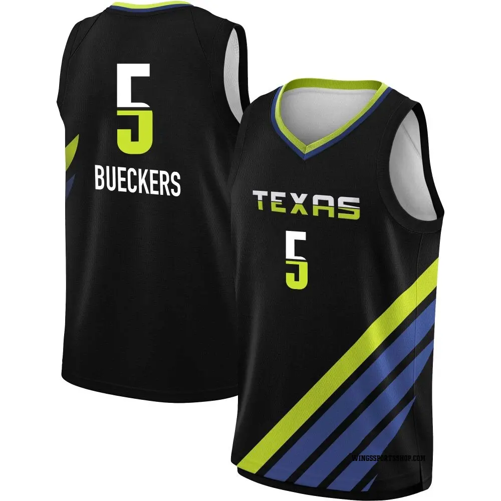 Men's Paige Bueckers ＃5 Rebel Edition Victory Black Dallas Wings 2023 Jersey
