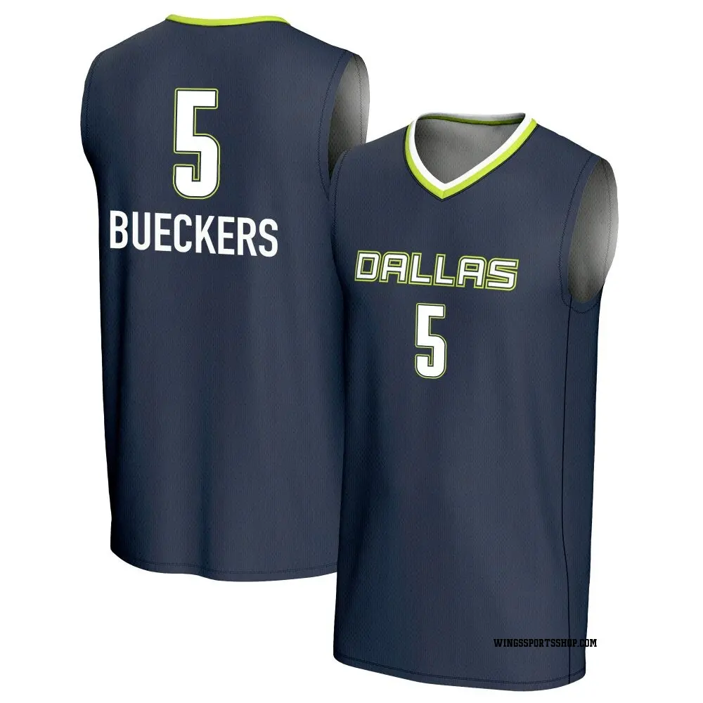 Men's Paige Bueckers ＃5 Replica Navy Dallas Wings Lightweight Jersey