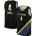 Men's Serena Sundell ＃4 Rebel Edition Victory Black Dallas Wings 2023 Jersey