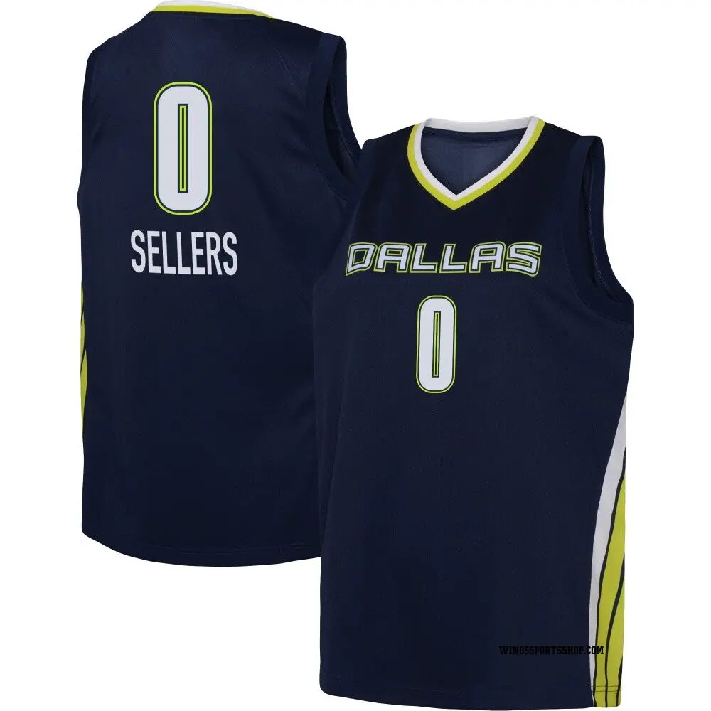 Men's Shyanne Sellers ＃0 Explorer Edition Victory Navy Dallas Wings 2021 Jersey