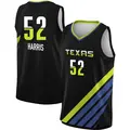 Men's Tyasha Harris ＃52 Rebel Edition Victory Black Dallas Wings 2023 Jersey