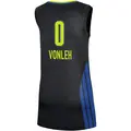Women's Aaronette Vonleh ＃0 Rebel Edition Victory Black Dallas Wings 2021 Jersey