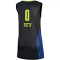 Women's Ajae Petty ＃0 Rebel Edition Victory Black Dallas Wings 2021 Jersey