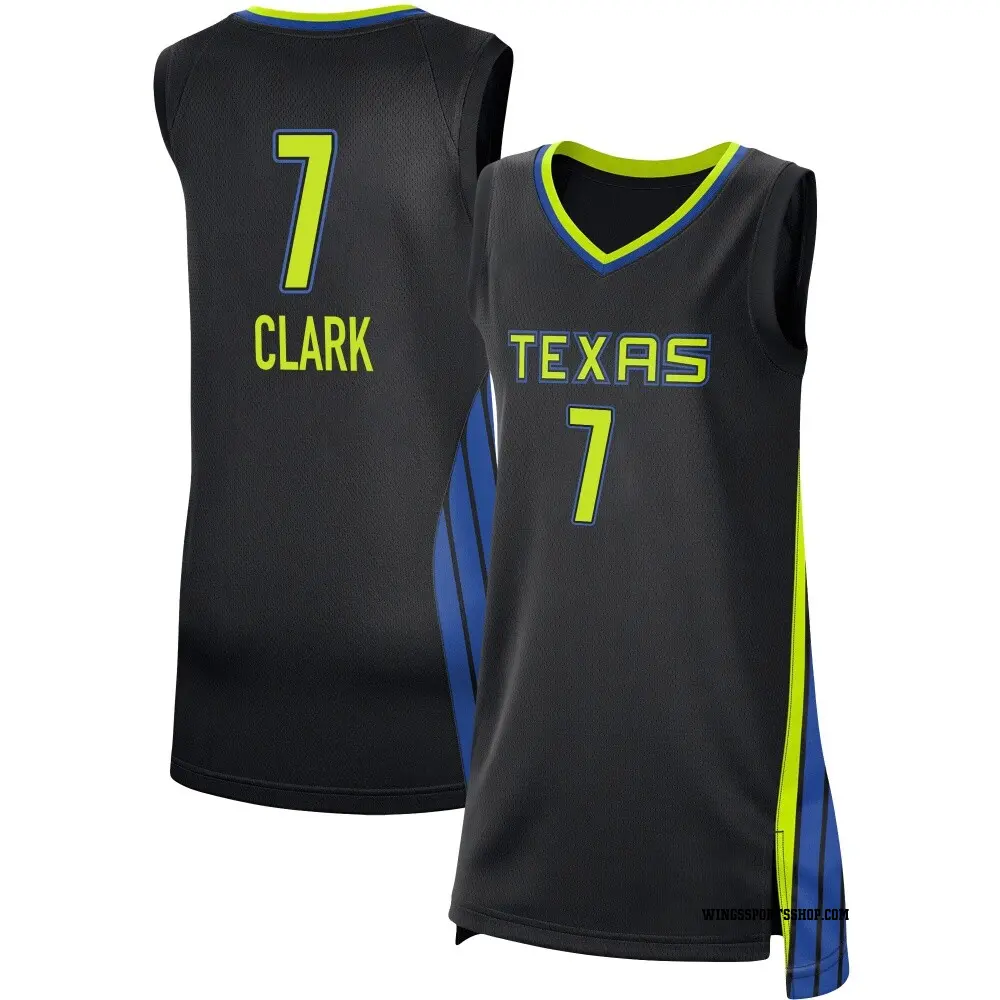 Women's Alysha Clark ＃7 Rebel Edition Victory Black Dallas Wings 2021 Jersey