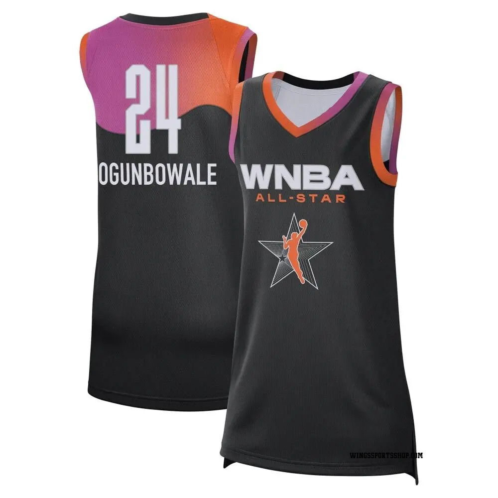 Women's Arike Ogunbowale ＃24 Game Black Dallas Wings 2024 All-Star Victory Jersey