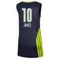 Women's Aziaha James ＃10 Explorer Edition Victory Navy Dallas Wings 2021 Jersey