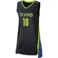 Women's Aziaha James ＃10 Rebel Edition Victory Black Dallas Wings 2021 Jersey