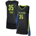 Women's Azzi Fudd ＃35 Rebel Edition Victory Black Dallas Wings 2021 Jersey