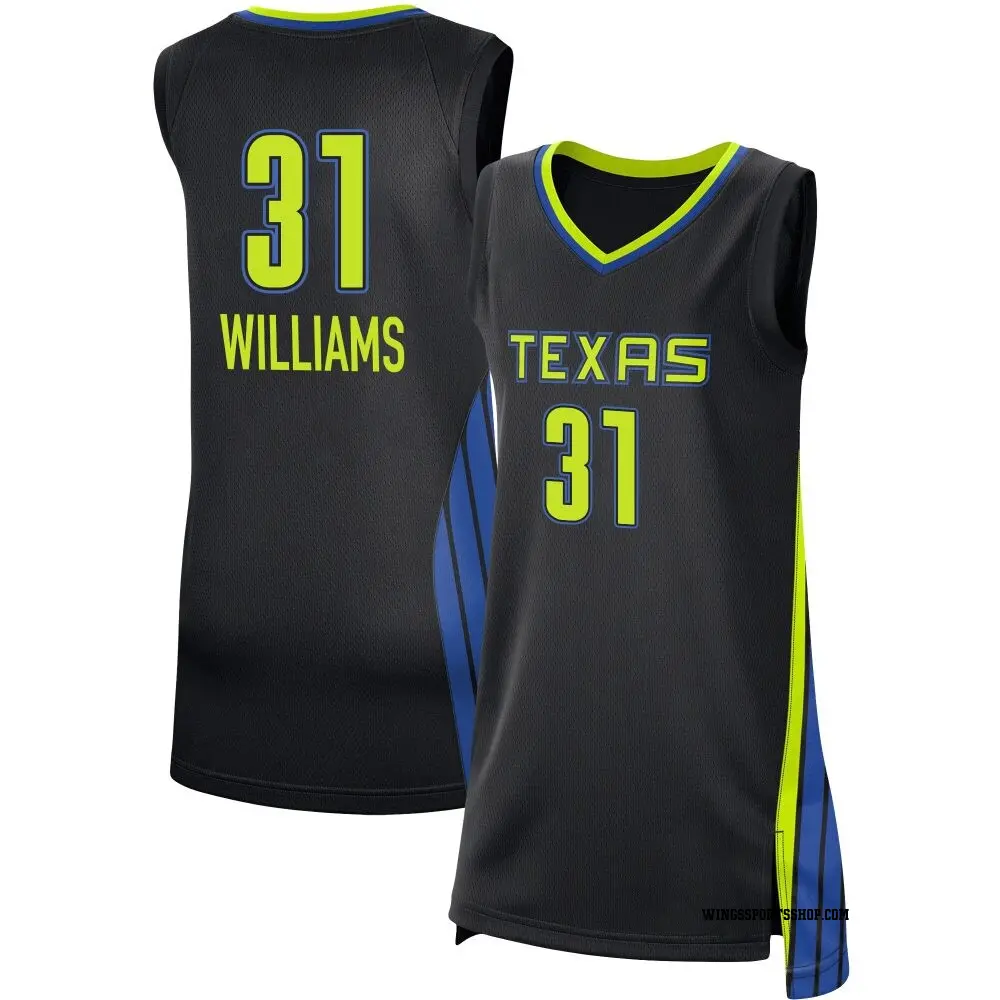Women's Christyn Williams ＃31 Rebel Edition Victory Black Dallas Wings 2021 Jersey
