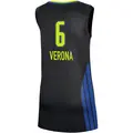 Women's Costanza Verona ＃6 Rebel Edition Victory Black Dallas Wings 2021 Jersey