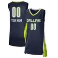 Women's Custom ＃00 Explorer Edition Victory Navy Dallas Wings 2021 Jersey