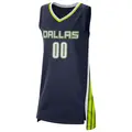 Women's Custom ＃00 Explorer Edition Victory Navy Dallas Wings 2021 Jersey
