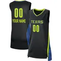 Women's Custom ＃00 Rebel Edition Victory Black Dallas Wings 2021 Jersey