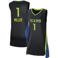 Women's Diamond Miller ＃1 Rebel Edition Victory Black Dallas Wings 2021 Jersey