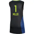 Women's Diamond Miller ＃1 Rebel Edition Victory Black Dallas Wings 2021 Jersey