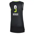 Women's Grace Berger ＃9 Rebel Edition Victory Black Dallas Wings 2023 Jersey