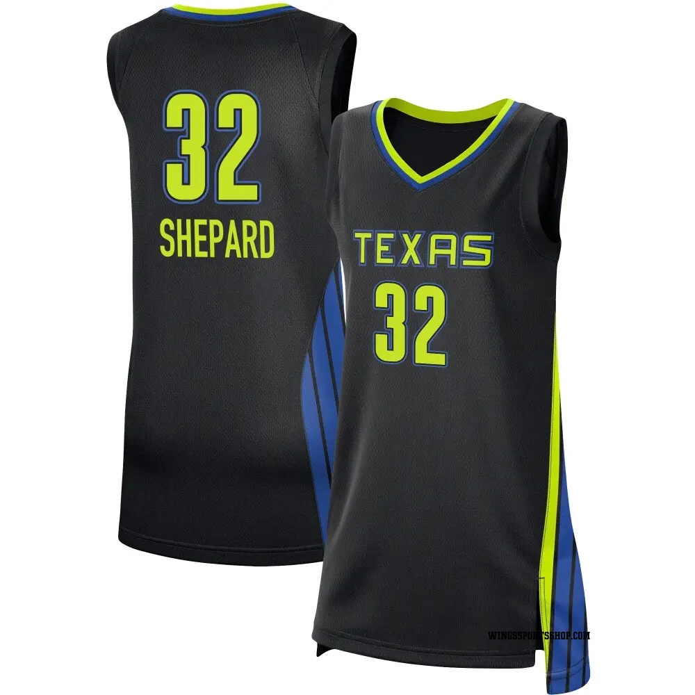 Women's Jessica Shepard ＃32 Rebel Edition Victory Black Dallas Wings 2021 Jersey