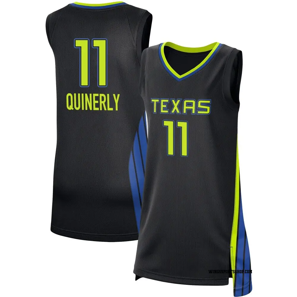 Women's JJ Quinerly ＃11 Rebel Edition Victory Black Dallas Wings 2021 Jersey