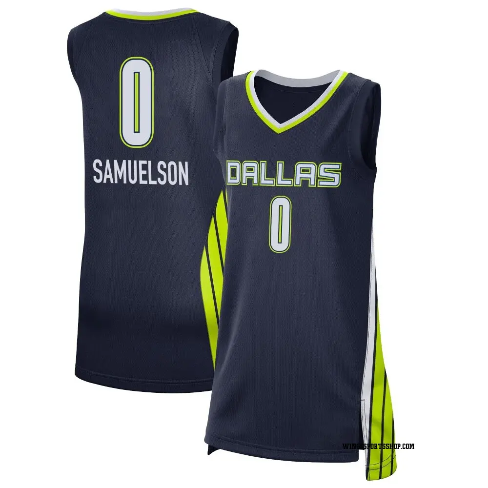 Women's Karlie Samuelson ＃0 Explorer Edition Victory Navy Dallas Wings 2021 Jersey