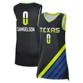 Women's Karlie Samuelson ＃0 Rebel Edition Victory Black Dallas Wings 2023 Jersey