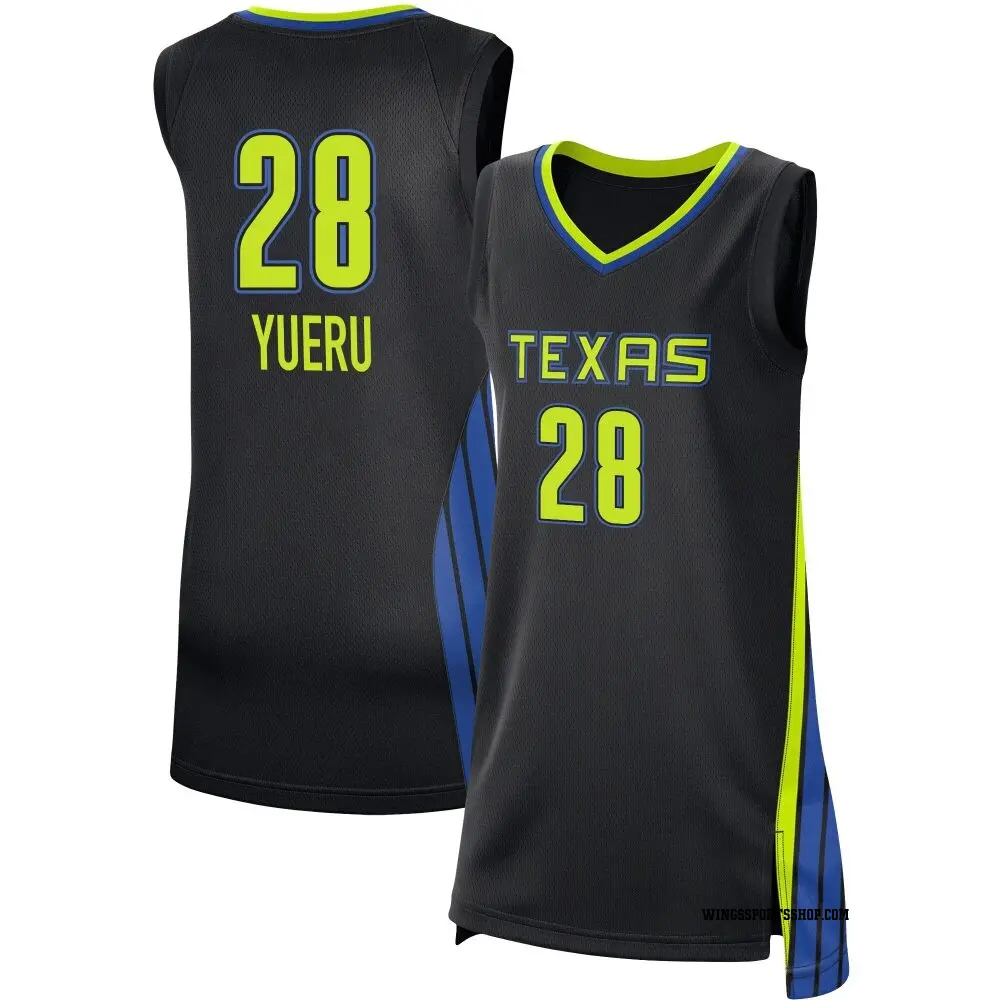 Women's Li Yueru ＃28 Rebel Edition Victory Black Dallas Wings 2021 Jersey