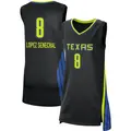 Women's Lou Lopez Senechal ＃8 Rebel Edition Victory Black Dallas Wings 2021 Jersey
