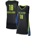 Women's Luisa Geiselsoder ＃18 Rebel Edition Victory Black Dallas Wings 2021 Jersey