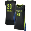 Women's Maddy Siegrist ＃20 Rebel Edition Victory Black Dallas Wings 2021 Jersey