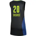 Women's Maddy Siegrist ＃20 Rebel Edition Victory Black Dallas Wings 2021 Jersey