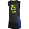 Women's McKenzie Forbes ＃25 Rebel Edition Victory Black Dallas Wings 2021 Jersey