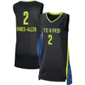 Women's Myisha Hines-Allen ＃2 Rebel Edition Victory Black Dallas Wings 2021 Jersey