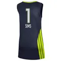 Women's Odyssey Sims ＃1 Explorer Edition Victory Navy Dallas Wings 2021 Jersey