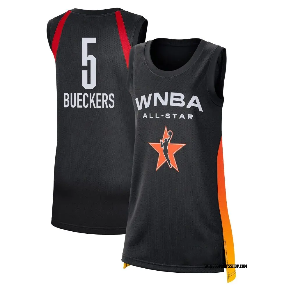 Women's Paige Bueckers ＃5 Explorer Edition Victory Black Dallas Wings 2025 All-Star Game Jersey