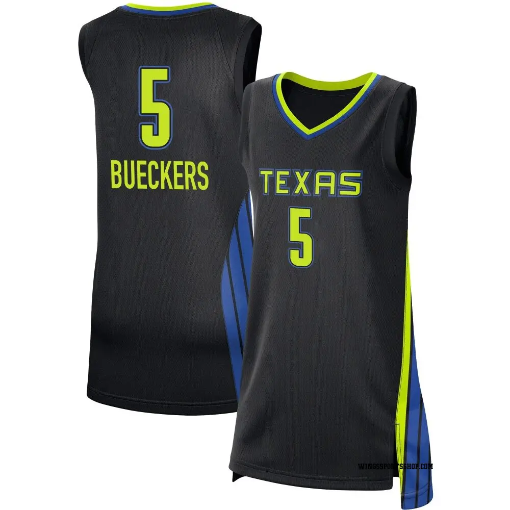 Women's Paige Bueckers ＃5 Rebel Edition Victory Black Dallas Wings 2021 Jersey