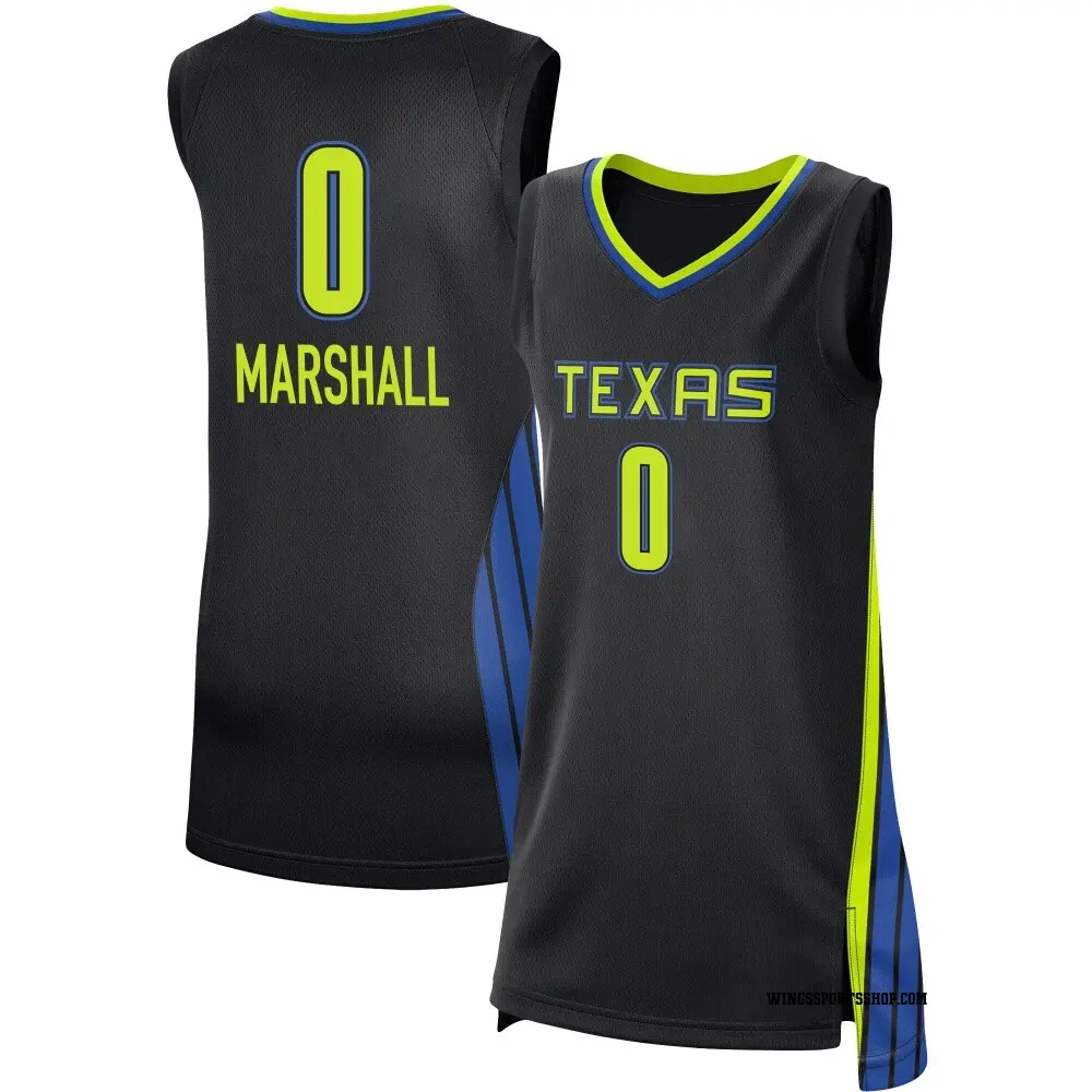 Women's Rayah Marshall ＃0 Rebel Edition Victory Black Dallas Wings 2021 Jersey