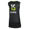 Women's Teaira McCowan ＃15 Rebel Edition Victory Black Dallas Wings 2023 Jersey