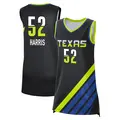 Women's Tyasha Harris ＃52 Rebel Edition Victory Black Dallas Wings 2023 Jersey