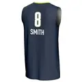 Youth Alanna Smith ＃8 Replica Navy Dallas Wings Lightweight Jersey